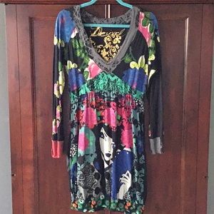 Desigual Knit Dress, sz XL